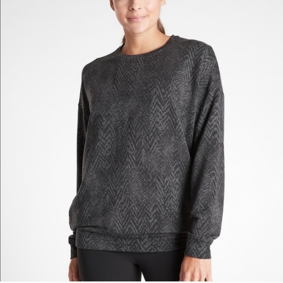 Athleta Studio to Street Sweater Blue Medusa Size M - Picture 1 of 7